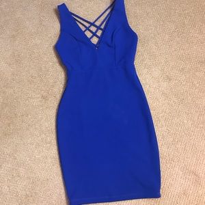 Crisscross Bodycon Mini Dress